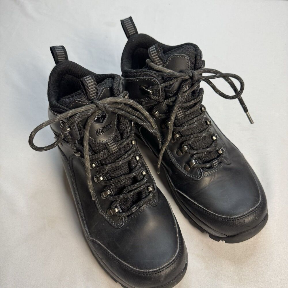 Khombu K Guard Men’s Waterproof Leather Hiking Boots Size 8 Black Casual Active